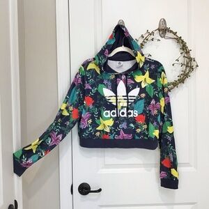 Adidas Original Blossom of Life Cropped Hoodie